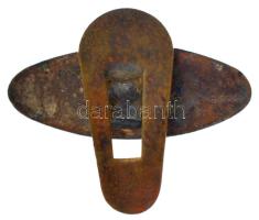 Ausztria ~1933-1934. "Waffenrad" fekete zománcos gomblyukjelvény a Steyr Waffenrad kerékpá...