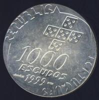 Portugália 1999. 1000Esc Ag "Forradalom 25. évfordulója" T:BU