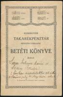 1915 Kunhegyesi Takarékpénztár Részvénytársaság betéti könyve