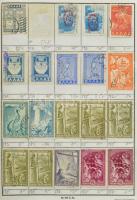 Görögország, Jugoszlávia, Törökország régi bélyegek 2 db lefutott A5-ös cserefüzetben