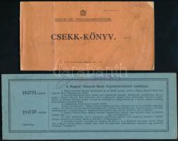 1934, 1949 2 db csekk-könyv sok fel nem használt csekkel