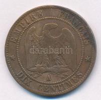 Franciaország / Második Császárság 1864A 10c bronz "III. Napóleon" T:1-,2 patina, ph
Fran...
