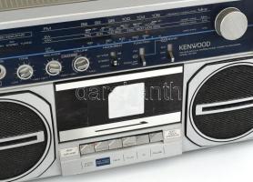 Kenwood (Made in Japan) retró rádiós, kazettás magnó, hálózati csatlakozóval, korának megfelelő álla...