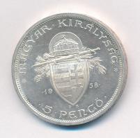 1938. 5P Ag "Szent István" T:1-,2 ph.
Adamo P8.1