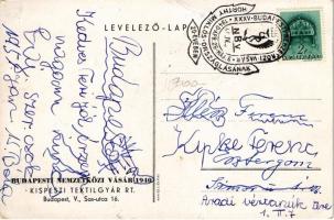 Kistexx. Budapest Nemzetközi Vásár. Kispesti Textilgyár reklámlapja / Hungarian textile factory adve...