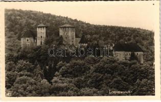 Léka, Lockenhaus; vár / Schloss / castle. Foto Technik A. Stefsky 1934.
