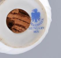 Hollóházi Erika mintás sószóró. Kézzel festett, jelzett, hibátlan 9 cm