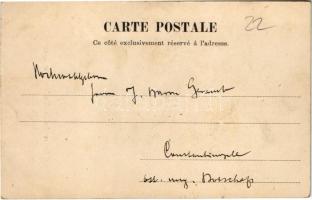 1902 Constantinople, Istanbul; Ier Aviseur des incendies le meilleur Courreur