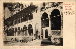 1902 Constantinople, Istanbul; Fontaines dablutions a la mosquée Suleymanié / mosque, fountain (fl)