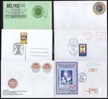 6 db küldemény levélzárókkal
