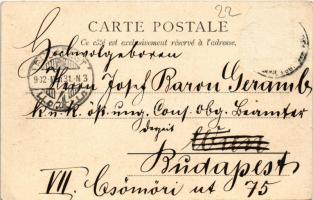 1902 Constantinople, Istanbul; Vue de la Tour de Galata et de la Banque Imp. Ottomane / general view...