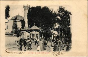1901 Constantinople, Istanbul; Une Rue a chah-sadé Bachi / street view