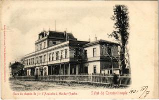 1901 Constantinople, Istanbul; Gare de chemin de fer dAnatolie a Haidar-Pacha / railway station (b)