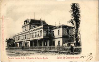 1901 Constantinople, Istanbul; Gare de chemin de fer d&#039;Anatolie a Haidar-Pacha / railway station (b)