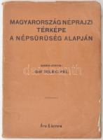 1919 Magyarország néprajzi térképe a népsűrűség alapján, az 1910. évi népszámlás alapján, szerk.: gr...