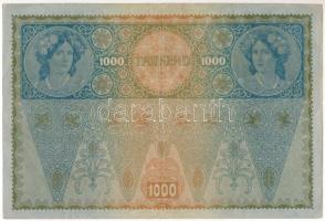 Ausztria 1902. 1000K II. kiadás, hátlap rajzos, "2584 20613", piros "DEUTSCHÖSTERREIC...