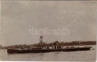 1916 Német Neckar gőzös / German steamship. photo