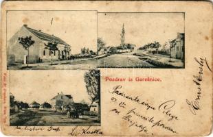 1903 Gerzence, Garesnica; utcaképek, üzlet. Weiss & Dreykurs 713. / streets, shop (EB)