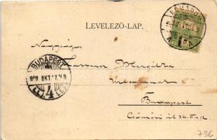 1903 Komárom, Komárno; Monostori szőlő, szőlészet, kerékpár. Spitzer Sándor kiadása / winery, vineya...