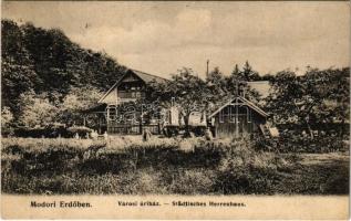 1910 Modor, Modra; Városi úriház a modori erdőben. Levius P. S. kiadása / Städtisches Herrenhaus / villa (EK)