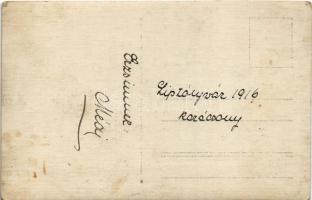 1916 Liptóújvár, Liptovsky Hrádok; Temető télen / cemetery in winter. photo (fl)