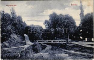 1910 Lőcse, Levoca; Városkerti híd. Singer E. kiadása / park, bridge (fl)