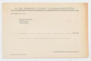 1935 Meghívó a M. Kir. Ferenc József Tudományegyetem évzáró ünnepélyére, eredeti fejléces borítékkal...