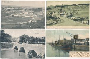 45 db RÉGI külföldi város képeslap vegyes minőségben / 45 pre-1945 European town-view postcards in mixed quality