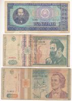 Románia 1966-1999. 100L-5000L (6xklf) T:III,III- Romania 1966-1999. 100 Lei - 5000 Lei (6xdiff) C:F,VG