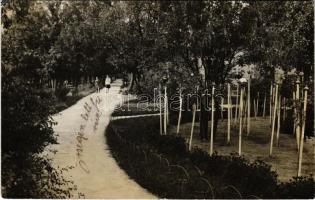 1932 Veszprém, Jutas, park. Vitéz Mészáros fényképész, photo