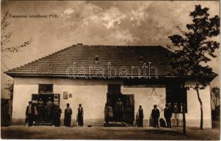 1944 Fűr, Fyr, Rúban; Fogyasztási szövetkezet üzlete és saját kiadása / cooperative shop + POSTAI ÜGYN