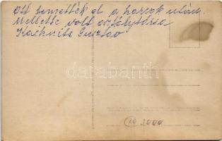 Első világháborús osztrák-magyar katonák hősi sírja: K.u.K. Leut. in der Reserve Kachnitsch Gusztáv ...