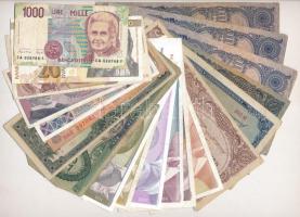 20db-os, vegyes magyar és külföldi bankjegytétel T:II-IV 20pcs, mixed HUngarian and foreign banknote lot C:XF-G