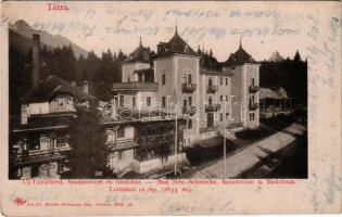 1918 Újtátrafüred, Neu-Schmecks, Novy Smokovec (Magas-Tátra, Vysoké Tatry); Szanatórium és fürdőház. Feitzinger Ede 1902. 12. 316Ps. / Sanatorium u. Badehaus / sanatorium, spa, bath (EK)