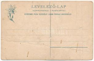 Tátra, Magas-Tátra, Vysoké Tatry; A Fehértó-csúcs a Fehértóról. Feitzinger Ede 1902/12. 518Kr. / Die...