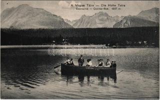Tátra, Magas-Tátra, Vysoké Tatry; Csorba-tó, GIZELLA csónak / Strbské pleso / lake, rowing boat