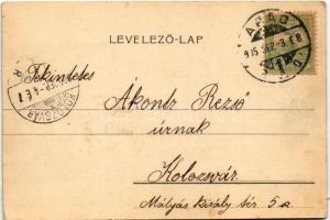 1905 Arad, Thököly tér, piac, üzletek / square, market, shops (vágott / cut)