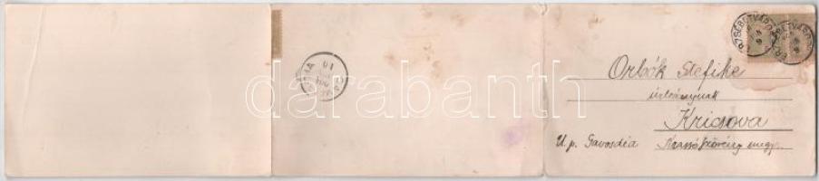 1904 Erzsébetváros, Dumbraveni; Fő tér, Marton György, Balogh Károly, Szentpétery K. üzlete, templom...