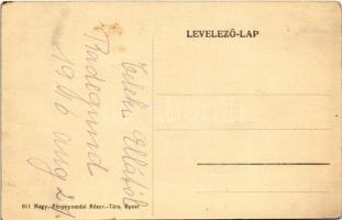 1916 Koltó, Coltau; Teleki kastély, automobil / castle, automobile (fl)