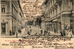 1904 Marosvásárhely, Targu Mures; Bolyai utca, Pap Zsigmond üzlete / street view, shops