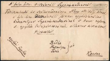 1845 Ex offo "DEBRECZIN" - "NESZMÉLY" + kézi dátum / handwritten date - Kocs