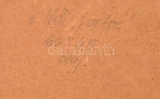 Koch Vilmos (1927-2006): Női portré. Olaj, farost, jelzett, hátoldalán autográf felirattal, fakeretb...