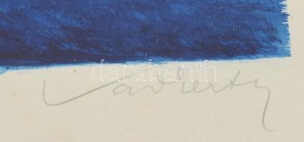 Olvashatatlan jelzéssel: Erdőszéle. Tempera, papír. Üvegezett fakeretben. 16x22 cm