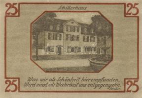 Német Birodalom / Weimari Köztársaság / Weimar 1921. 25Pf(6x) 6klf db, teljes sor T:I