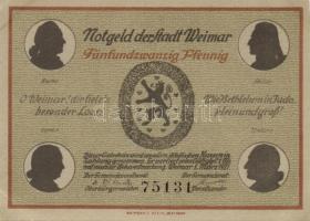 Német Birodalom / Weimari Köztársaság / Weimar 1921. 25Pf(6x) 6klf db, teljes sor T:I