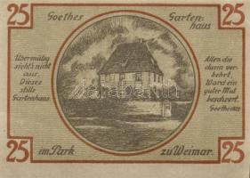 Német Birodalom / Weimari Köztársaság / Weimar 1921. 25Pf(6x) 6klf db, teljes sor T:I