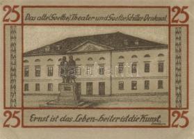 Német Birodalom / Weimari Köztársaság / Weimar 1921. 25Pf(6x) 6klf db, teljes sor T:I