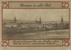 Német Birodalom / Weimari Köztársaság / Weimar 1921. 25Pf(6x) 6klf db, teljes sor T:I