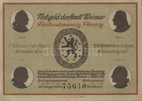 Német Birodalom / Weimari Köztársaság / Weimar 1921. 25Pf(6x) 6klf db, teljes sor T:I