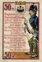 Német Birodalom / Weimari Köztársaság / Lemgo 1921. 10Pf + 25Pf + 50Pf 3klf db, teljes sor T:I